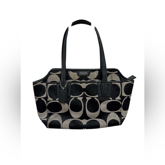 Coach Handbags - Coach Black and Gray small Tote Bag
